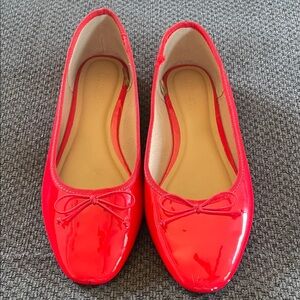 Old Navy Red Patent Leather Ballet Flats - Size 9
